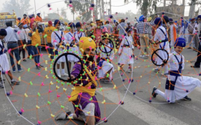 San Bonifacio, the colourful Sikh procession of Nagar Kirtan