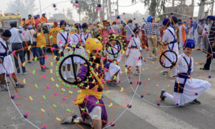 San Bonifacio, the colourful Sikh procession of Nagar Kirtan