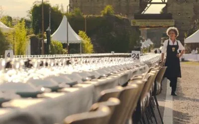 Dinner at the kilometre long table in Valeggio sul Mincio. It will take place on 20 June, online bookings open