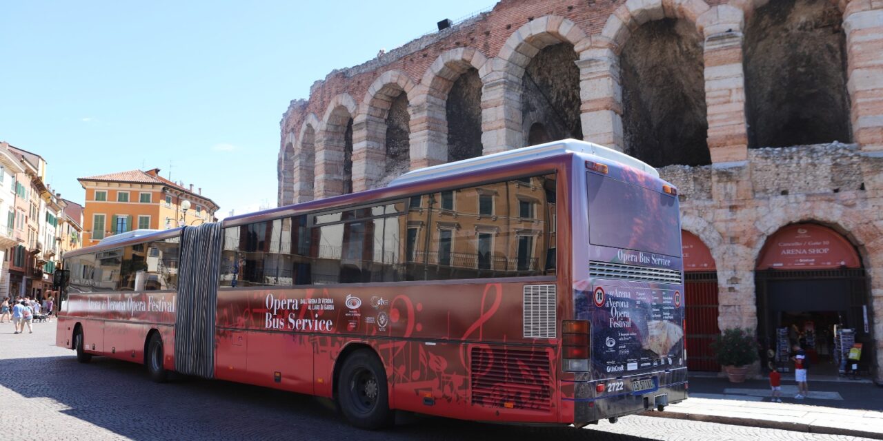 Returning to Lake Garda after an evening in the Arena, with Opera Bus Service you can 