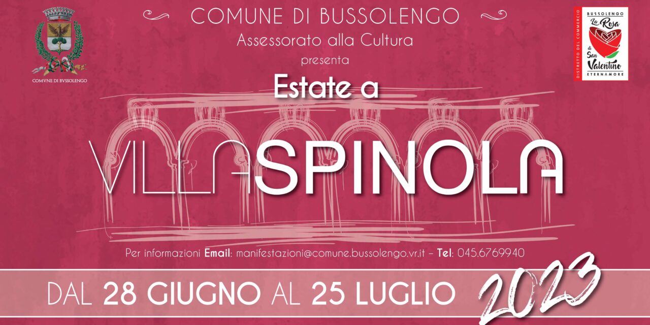 Summer at Villa Spinola: the cultural festival of Bussolengo. Theatre, dance, music and literature for all ages