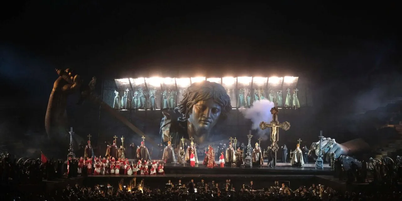 Puccini’s Tosca in the Hugo de Ana’s show will be staged in the Arena of Verona on July 29   