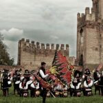 Flag-wavers from all over Italy gather in Montagnana for the Tenzone Aurea
