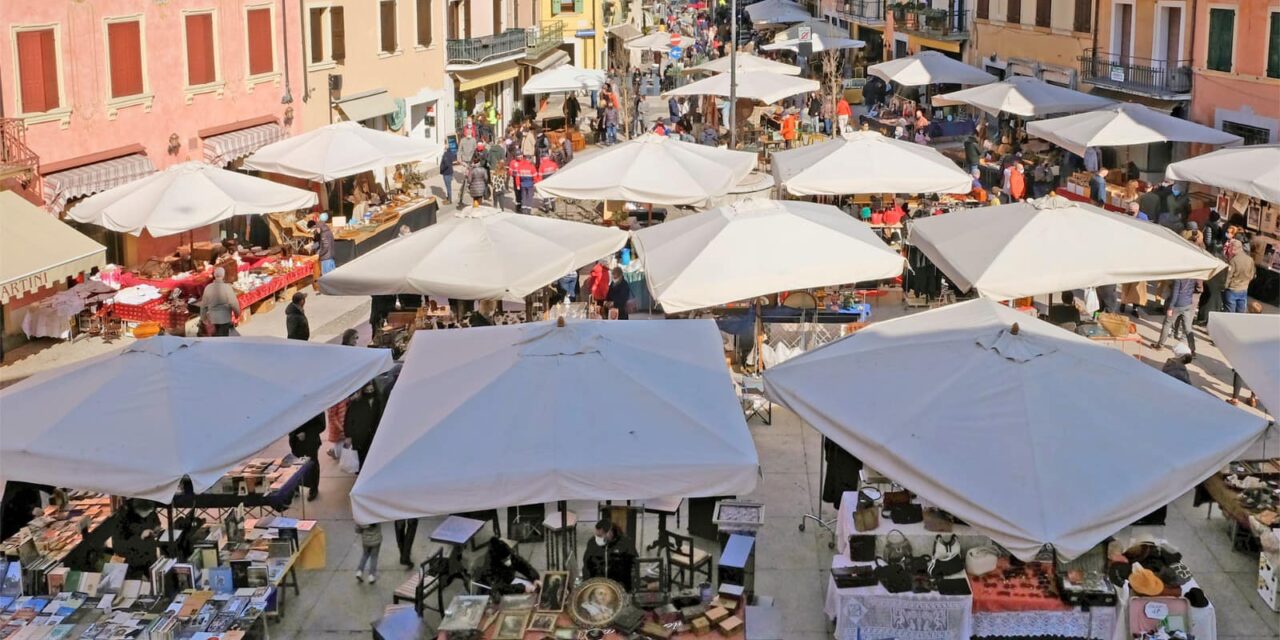 The Antiques and Vintage Market in Valeggio sul Mincio