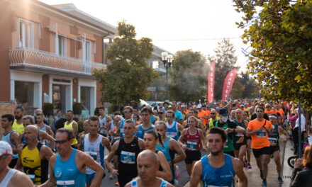 At the starting line for La 10 di Bardolino