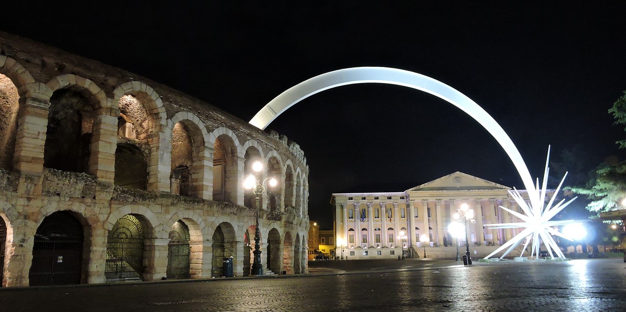 Christmas in Verona. A new (temporary) installation will replace the traditional comet star