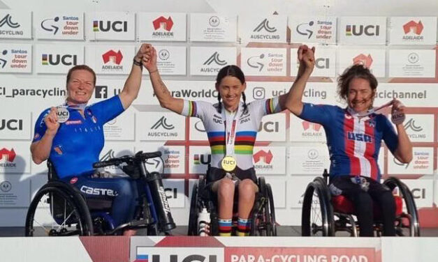 Francesca Porcellato shined at the Paracycling World Cup. The flying redhead won two silver medals