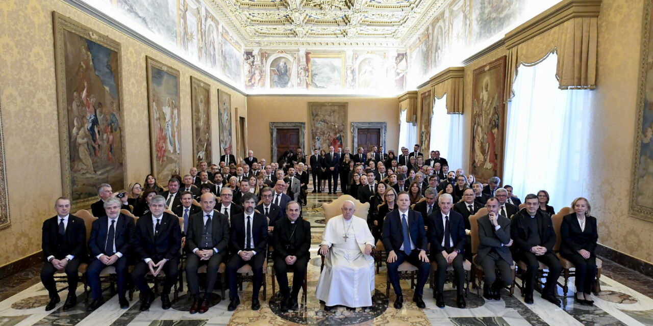 Francis Pope has received VeronaFiere-Vinitaly. The private audience for the “Economy of St. Francis”