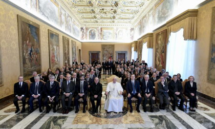 Francis Pope has received VeronaFiere-Vinitaly. The private audience for the “Economy of St. Francis”