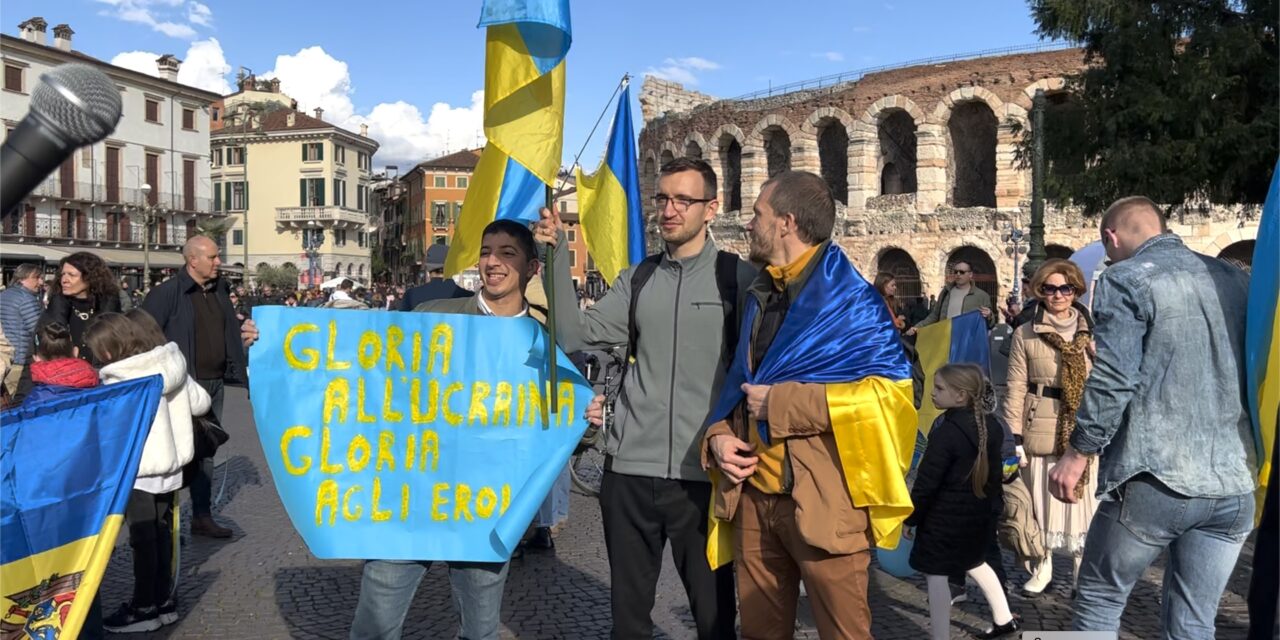 Takes to the streets in support of Ukraine: “Verona people have been crucial, but our work cannot stop”