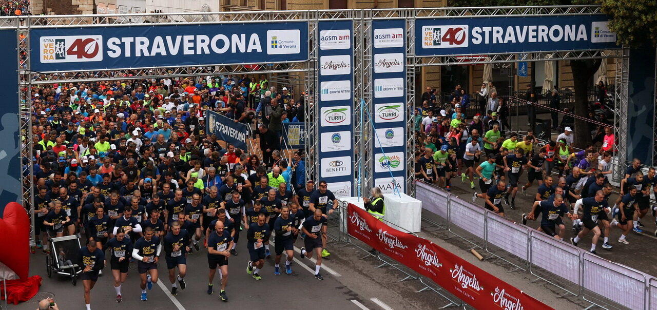Ribbons for the start of the Veronese race: thousands expected for the StraVerona