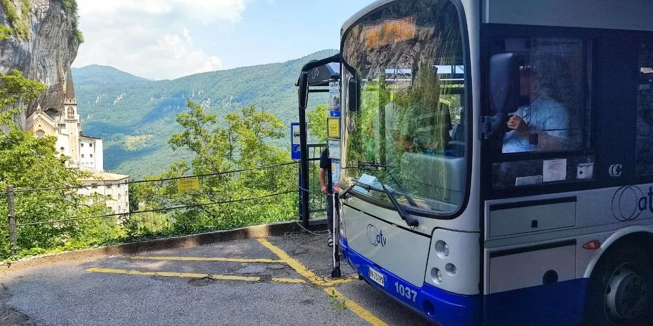 ATV launches new bus service for pilgrims and hikers to Madonna della Corona Sanctuary